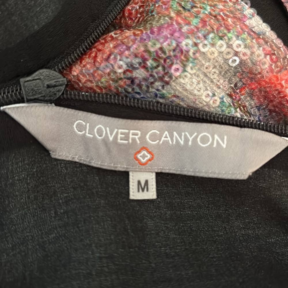 CLOVER CANYON Sequin Shift Dress Size Medium - Picture 6 of 8